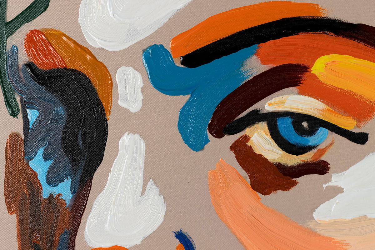 ACRYLBILD HANDGEMALT 75/100 cm - Beige, Holz/Textil (75/100cm) - KUNSTLOFT