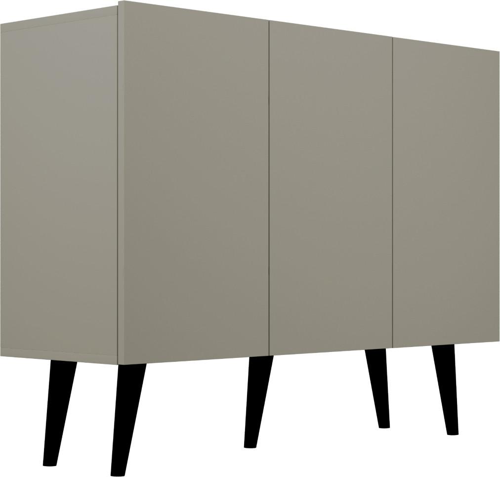 SIDEBOARD Ivy 120/95/40 in Grau - Grau, Holzwerkstoff (120/95.5/39.9cm) - WFL GROUP