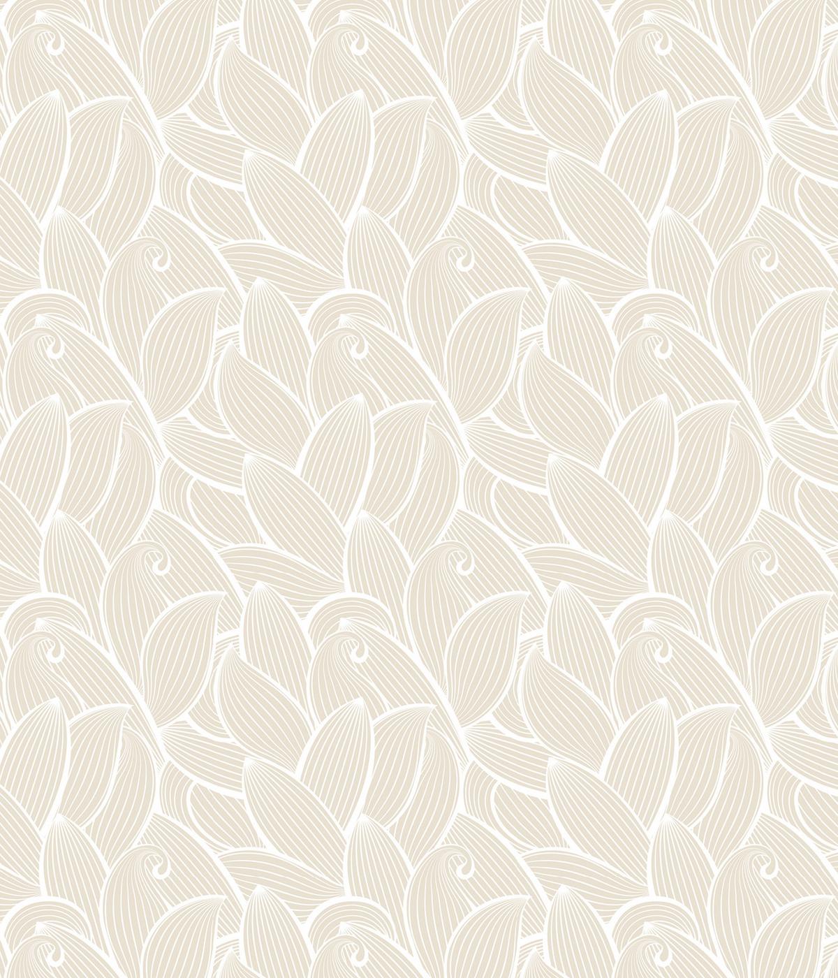 VERDUNKELUNGSROLLO 120x140 cm Blätter - Grau, Textil (120/140cm) - TULUP