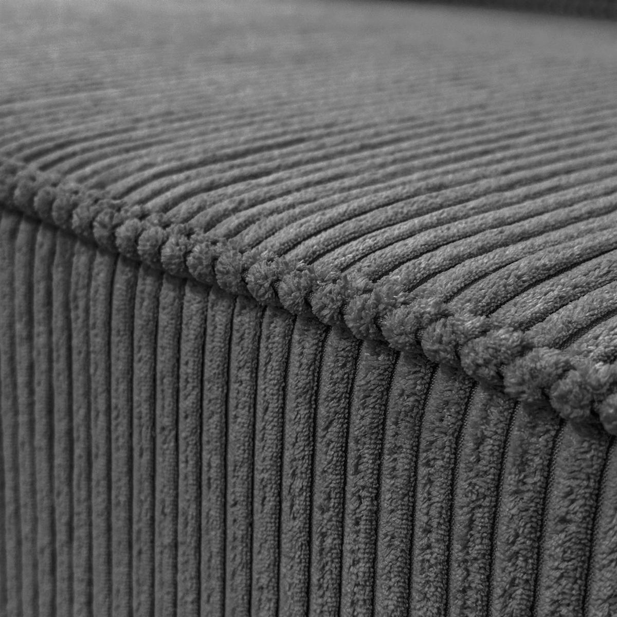 GEPOLSTERTES Ecksofa CARLOS L, Poso 34 - Dunkelgrau, Textil (247/143cm) - Lookway