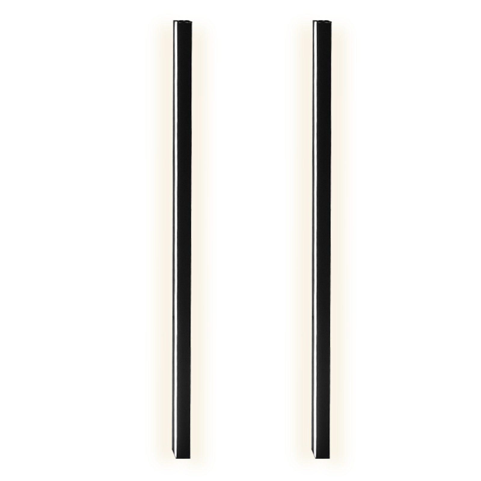 LED-DECKENLEUCHTE Macnamara(2er-set) 4/2.5/100cm - Schwarz, Metall (2.5/4/100cm) - Nettlife