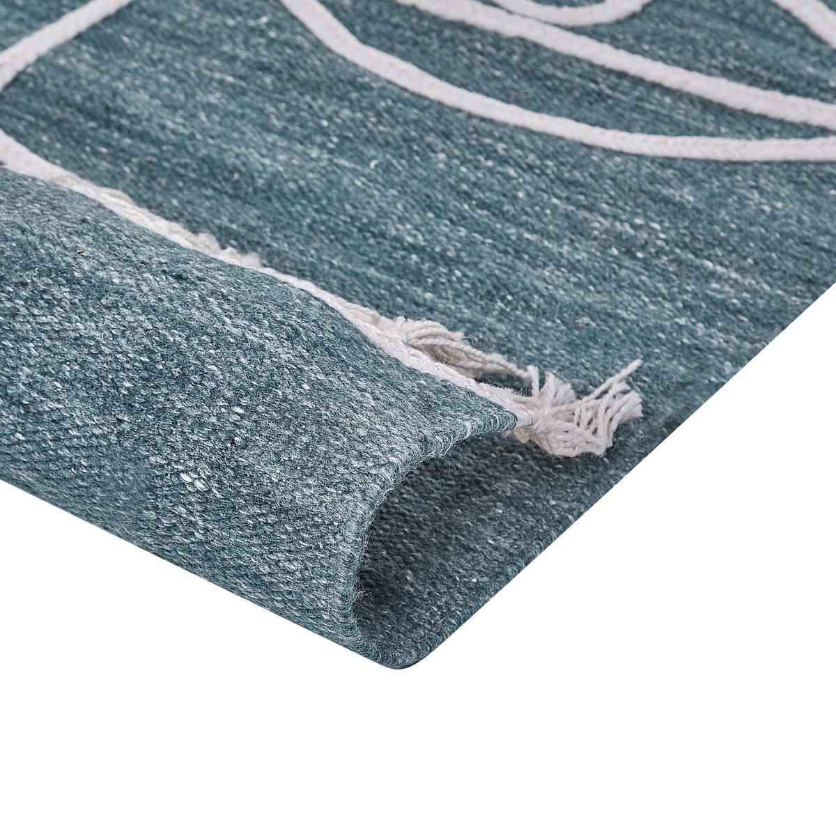 OUTDOOR TEPPICH-Yavu 200/140 cm - Blau, Kunststoff (140/200cm) - Beliani
