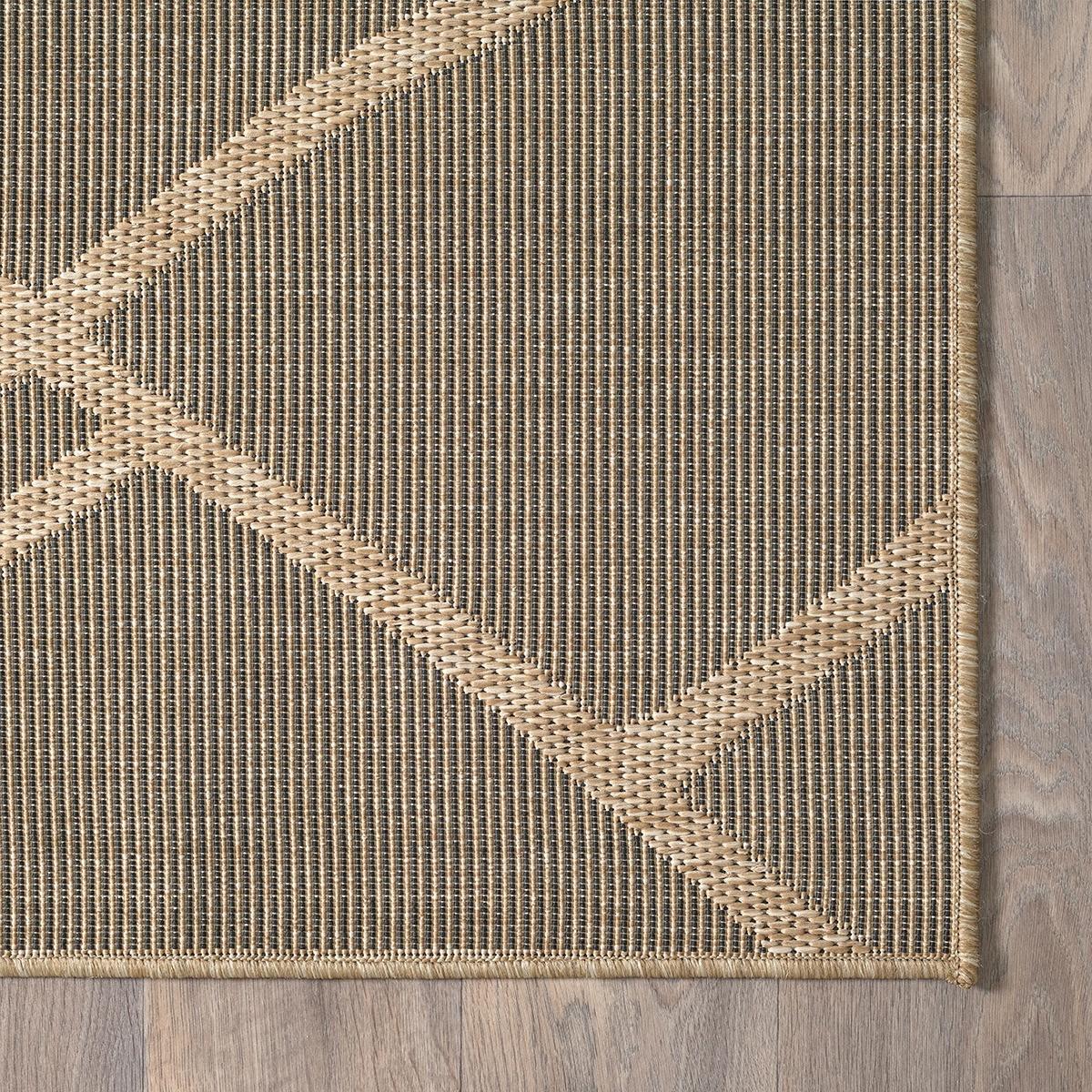 FLACHWEBTEPPICH Berber BORNO Polypropylen Schwarz 140 x 200 cm - Schwarz, Textil (140/200cm) - KADIMA DESIGN