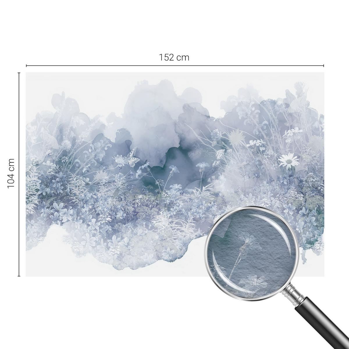 FOTOTAPETE 152x104 cm - Blumenwiese - Gelb, Textil (152/104cm) - Wallfluent