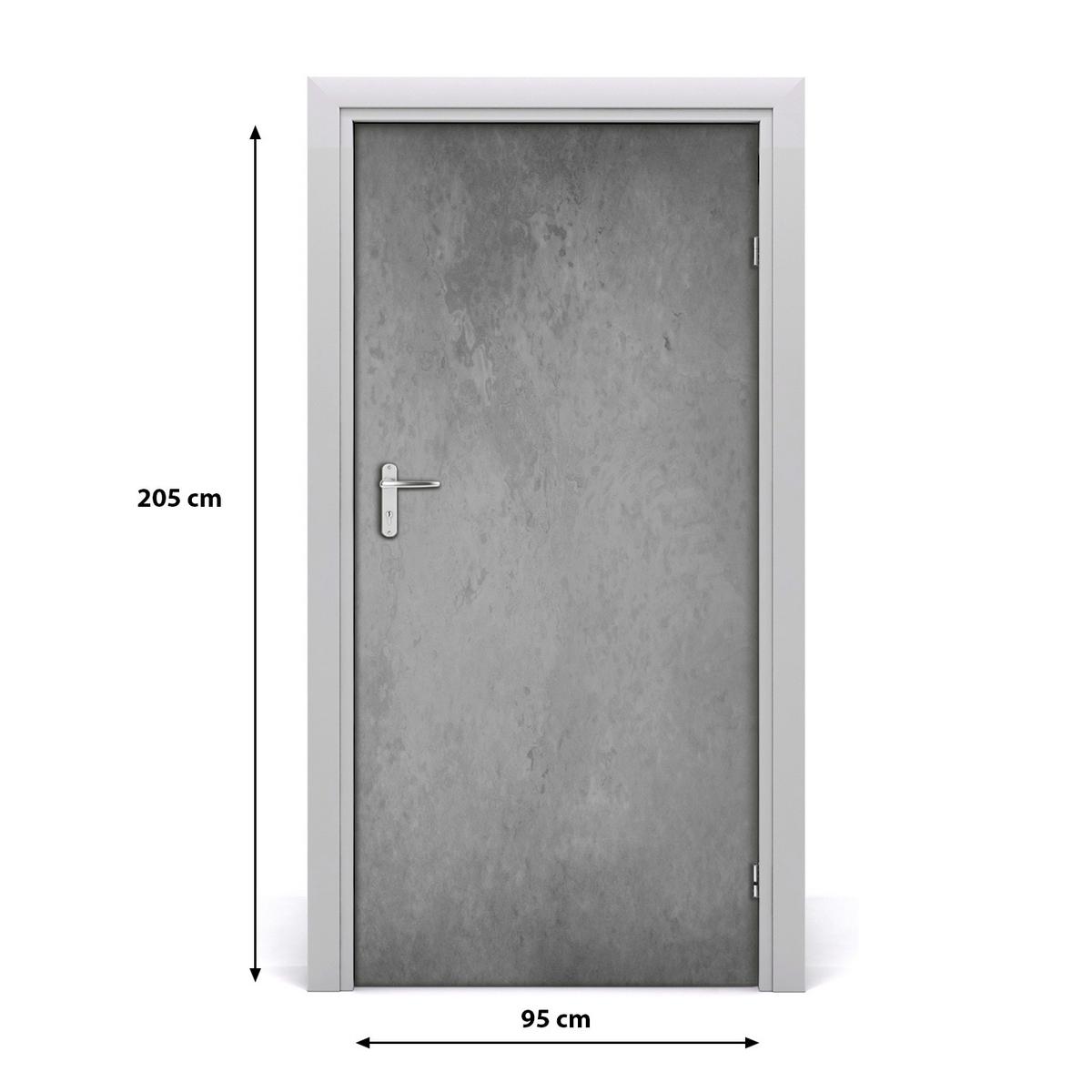 TÜRAUFKLEBER 95x205 cm Dekorativ für Türen - Dunkelgrau, Kunststoff (95/205/0.01cm) - TULUP