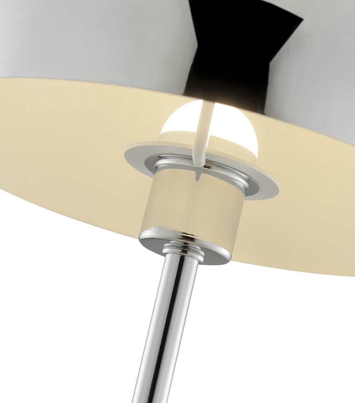 TISCHLAMPE KABELLOS Der Leuchtturm - Silberfarben, Metall (20/20/31.5cm) - Mokebo