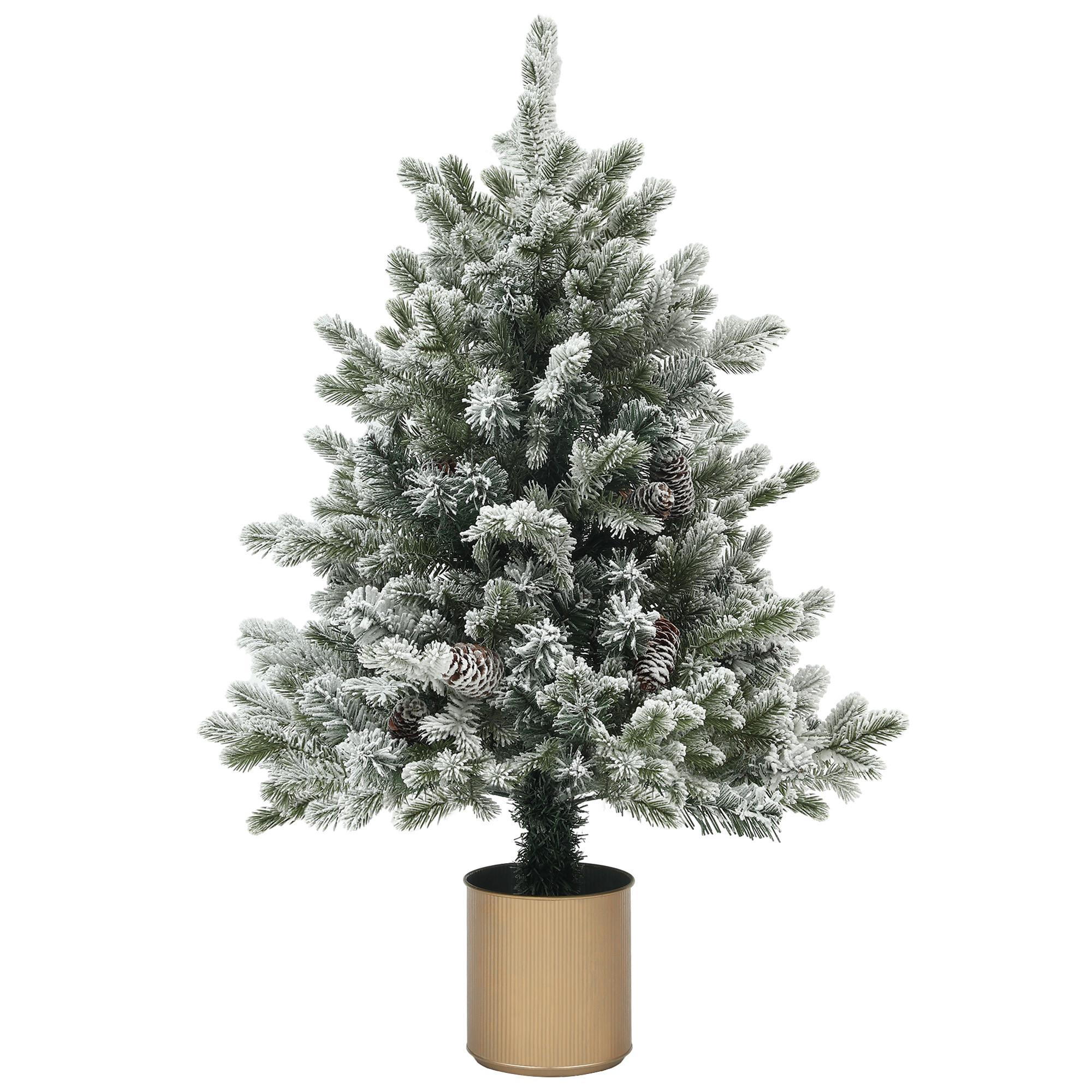 KÜNSTLICHER Weihnachtsbaum, 100 cm Christbaum mit 130 Spitzen, flammenhemmend - Grün, Kunststoff (100cm) - HOMCOM