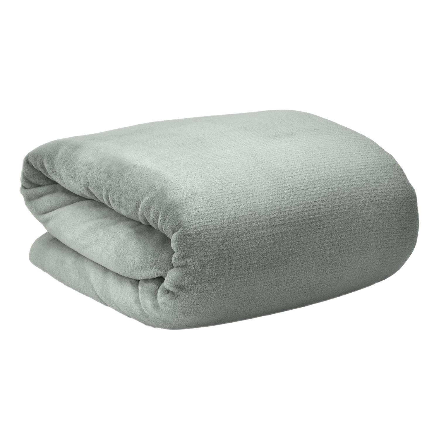 DECKE Aurelia 150/200 cm Hellgrau - Hellgrau, Textil (200/150cm) - Beautissu 