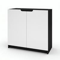KOMMODE Logan Fronten in Weiß matt - Weiß, Holzwerkstoff (82/78/37cm) - Vladon