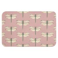 BADEMATTE Lillibells - Muster - Rosa 60x40 cm - Rosa, Textil (60/40cm) - OnlyWow