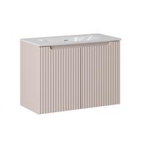 WASCHTISCH 80cm Riva Kaschmir - Beige, Holzwerkstoff (80/57/40cm) - Petits-meubles