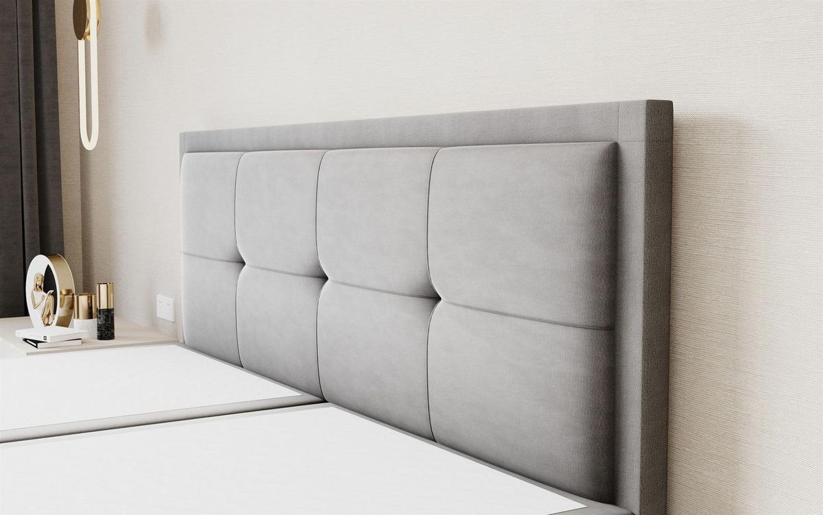BOXBETT Degna - Bordeaux, Holzwerkstoff/Textil (180/200cm) - Fun Möbel