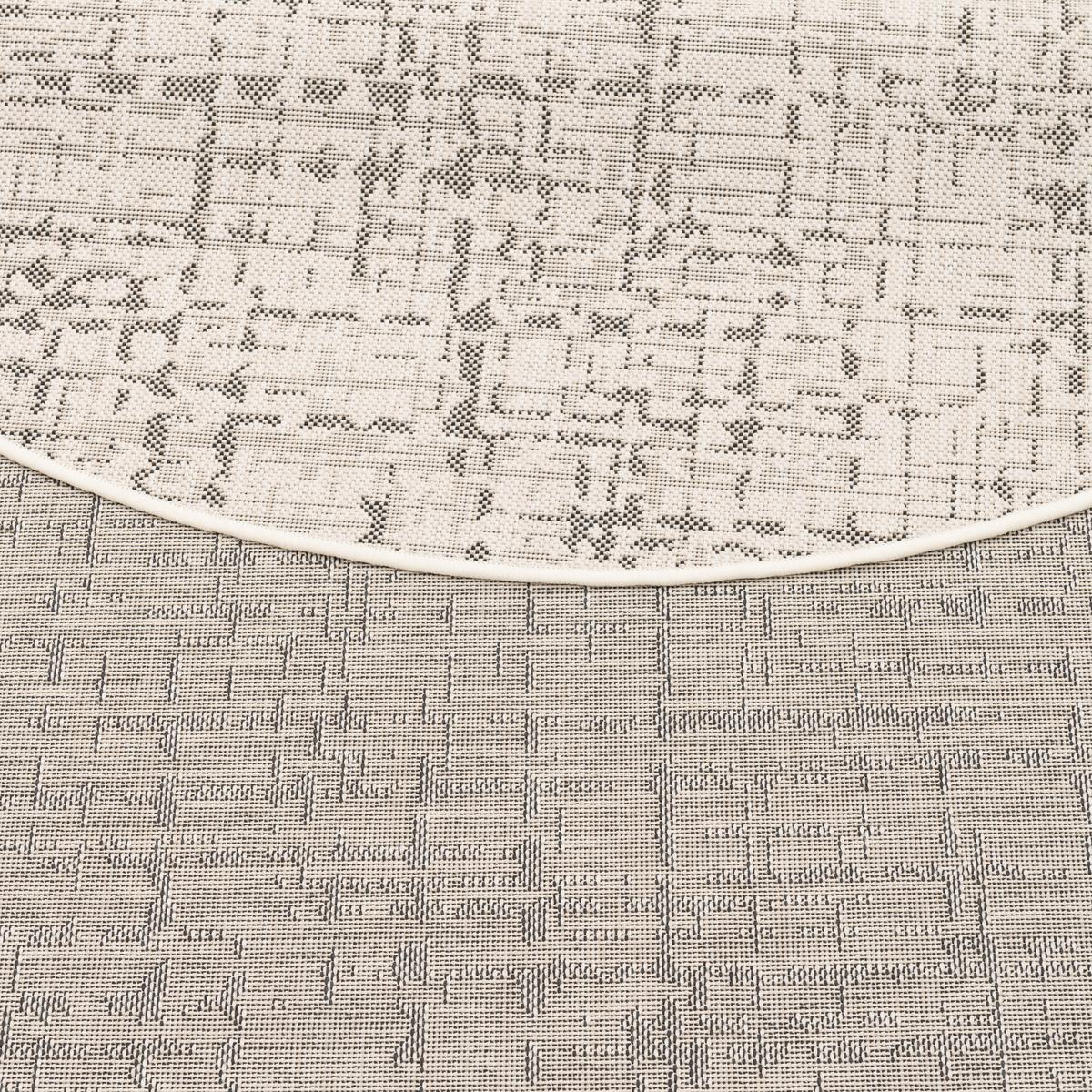 IN & OUTDOOR TEPPICH OSLO TREND RUND - Creme, Textil (160/160cm) - Snapstyle