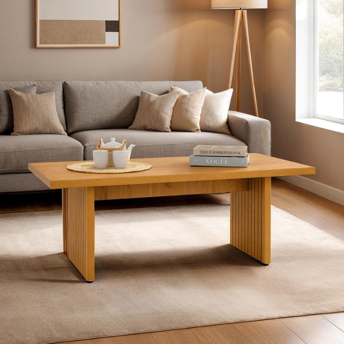 COUCHTISCH RIKA Wildeiche - Wildeiche, Holzwerkstoff (60/120/45cm) - IDIMEX