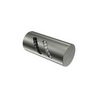 ENDSTÜCKE FÜR GARDINENSTANGEN 20 mm Ø, Zoena Edelstahl-Optik, Packung 2 Stück - Edelstahlfarben, Metall (5.5/2.5/2.5cm) - INTERDECO