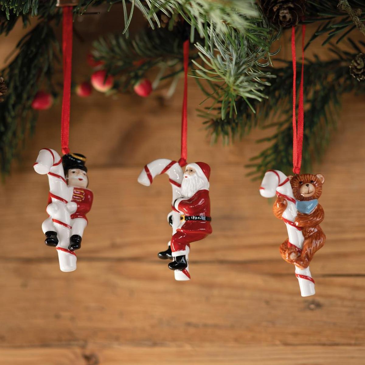 ORNAMENTE ZUCKERSTANGE Nostalgic Ornaments bunt 3-tlg. - Multicolor, Keramik (2/2/2cm) - Villeroy & Boch