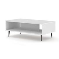 COUCHTISCH Philaé Weiß und Schwarz - Weiß, Holzwerkstoff (60/90/43cm) - Petits-meubles