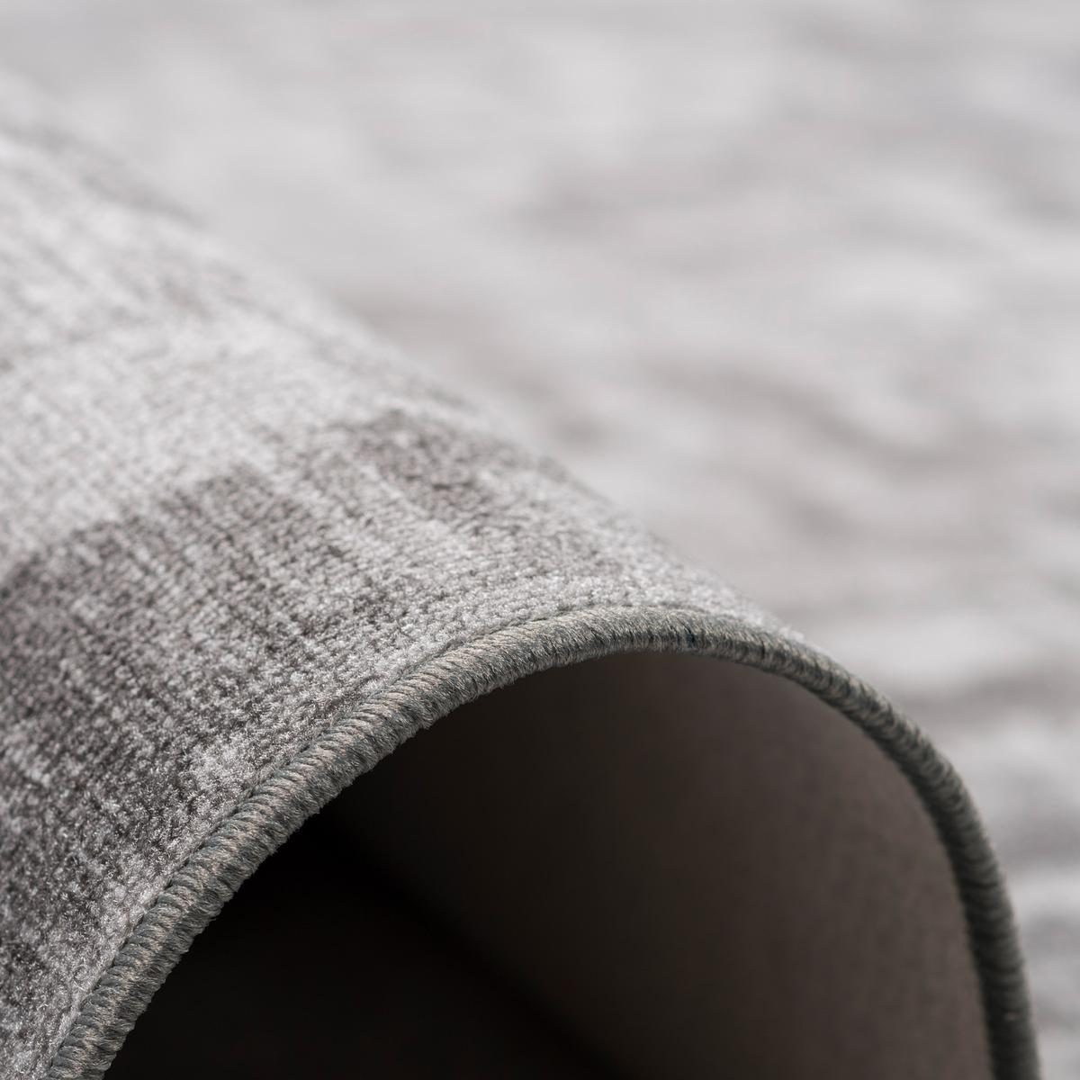 FEINSCHLINGEN VELOUR TEPPICH STRONG TREND - Hellgrau, Textil (200/200cm) - Snapstyle
