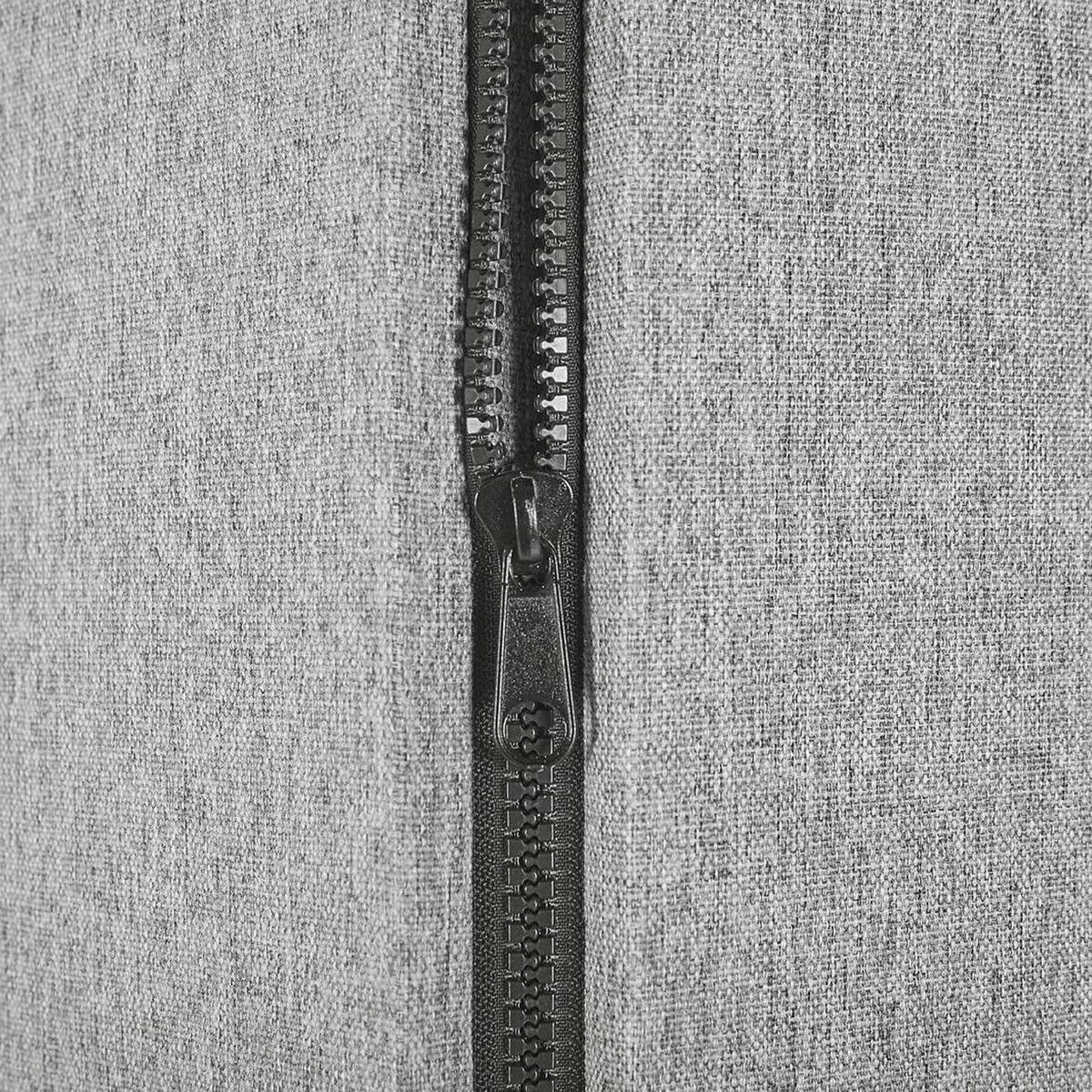 BÜRO-RAUMTEILER 184/184 cm Hellgrau Standi - Hellgrau/Grau, Textil (184/184/30cm) - Beliani
