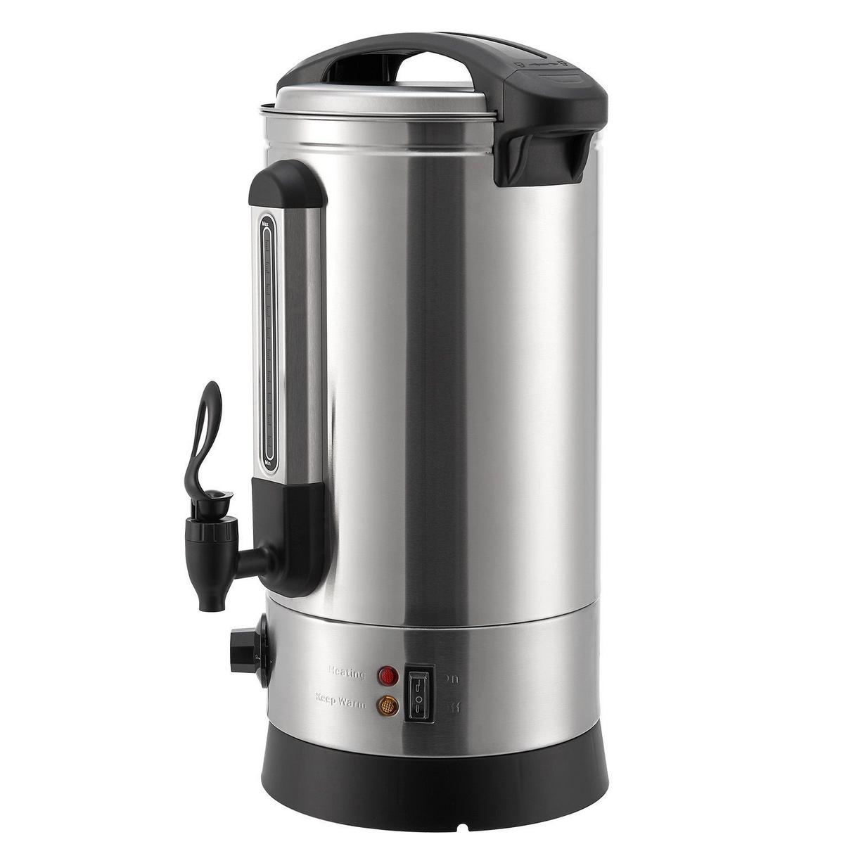 GLÜHWEINKOCHER Teramo 10 L - Silberfarben, Metall (30/50/23cm) - Juskys