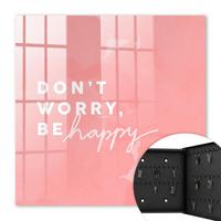 SCHLÜSSELBOX Schwarz 30x30 cm- Türöffnung nach rechts - Positive Inspiration - Pink, Metall (30/30/5cm) - TULUP