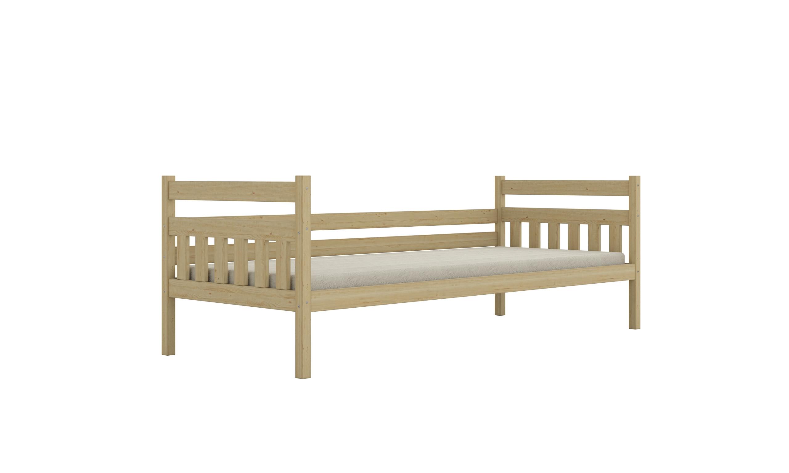 KINDERBETT Dawid mit Matratze 80/160 Natur lackiert 80/160 - Sonoma Eiche, Holz (80/160cm) - RAUMHIRSCH FURNITURE