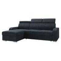 ECKSOFA Oslo 2rLC - Silberfarben/Blaugrau, Holz/Textil (235/170cm) - MIRJAN24