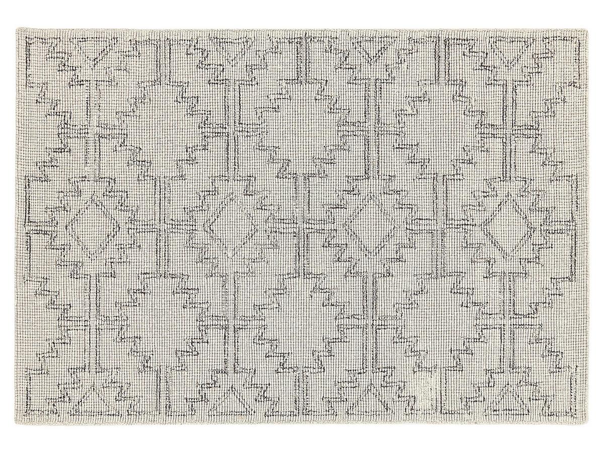 TEPPICH geflochten Urla 200/140 cm - Beige, Textil (140/200cm) - Beliani