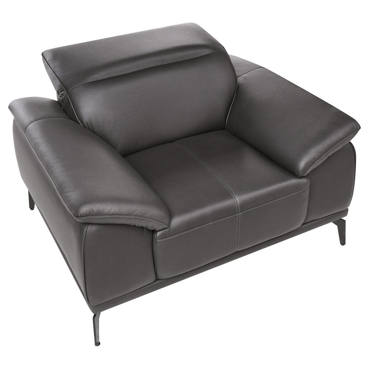 SESSEL Stoff Schwarz Vejen - Schwarz, Textil (112/91/92cm) - Beliani