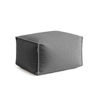 POUF Bouclé Block - Anthrazit, Textil (55/65/35cm) - Mokebo