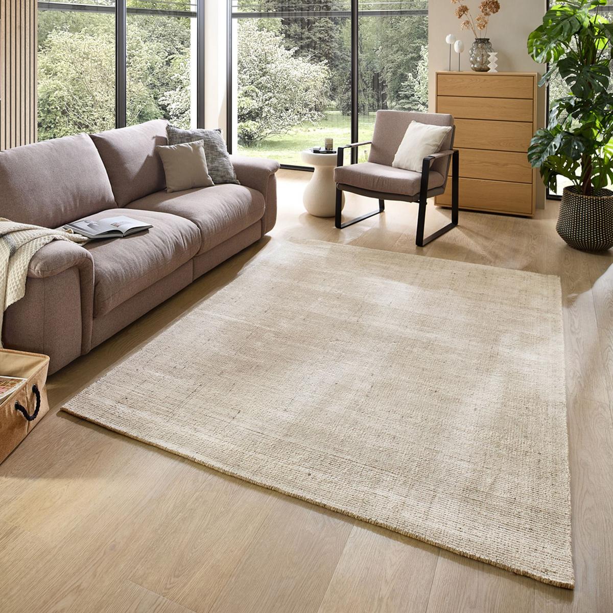 HANDWEBTEPPICH Venus 190x290 cm - Beige, Textil (190/290cm) - THEKO
