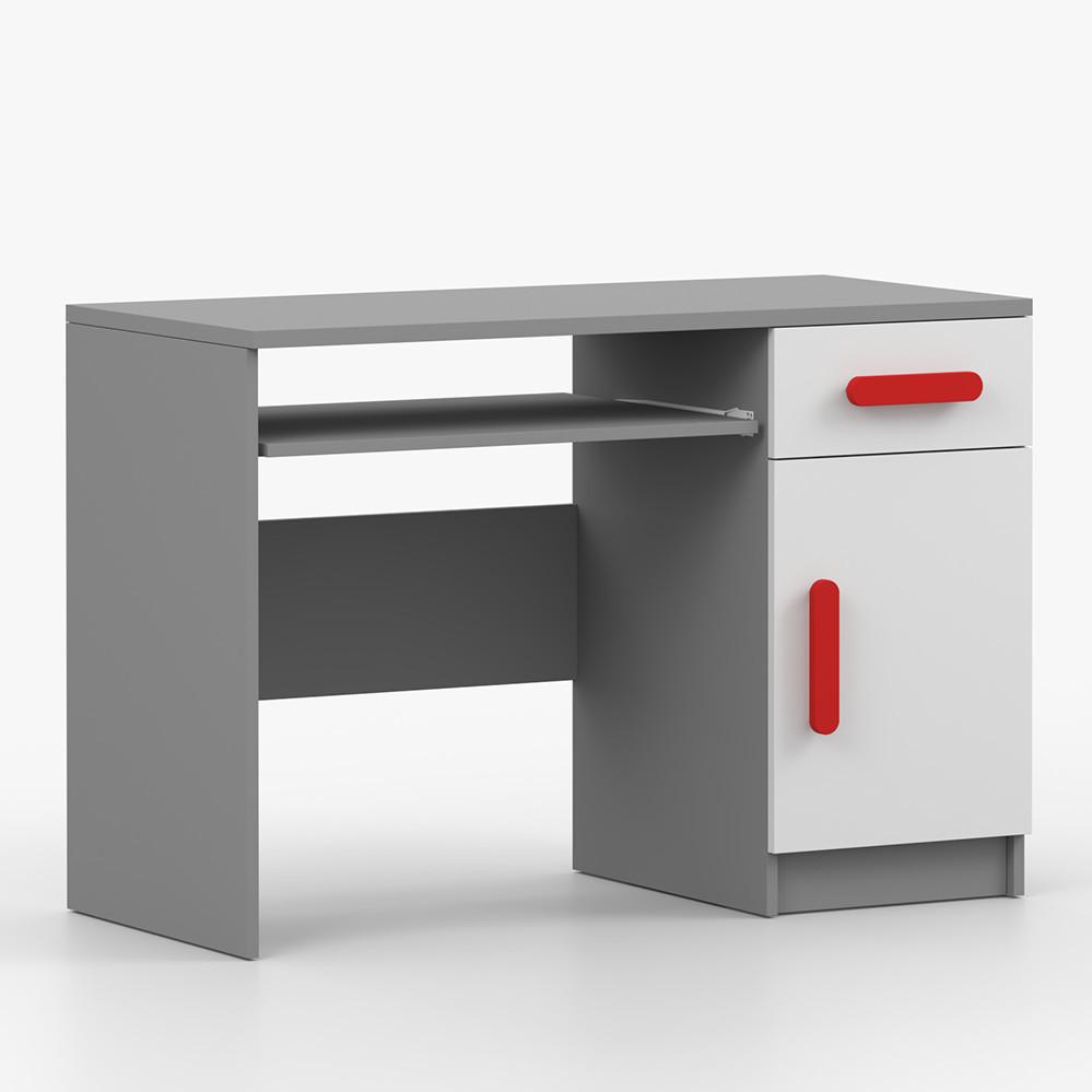 KINDERSCHREIBTISCH Jonas II 08 110 cm, 110/75/50, grau - Grau, Holzwerkstoff (110/75/50cm) - imoebel24