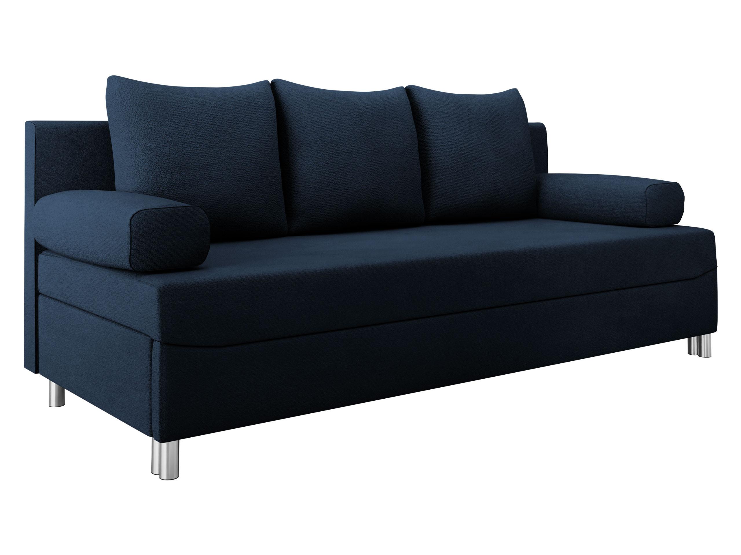 SCHLAFSOFA Dover - Blau/Chromfarben, Holz/Kunststoff (192/86/80cm) - MIRJAN24