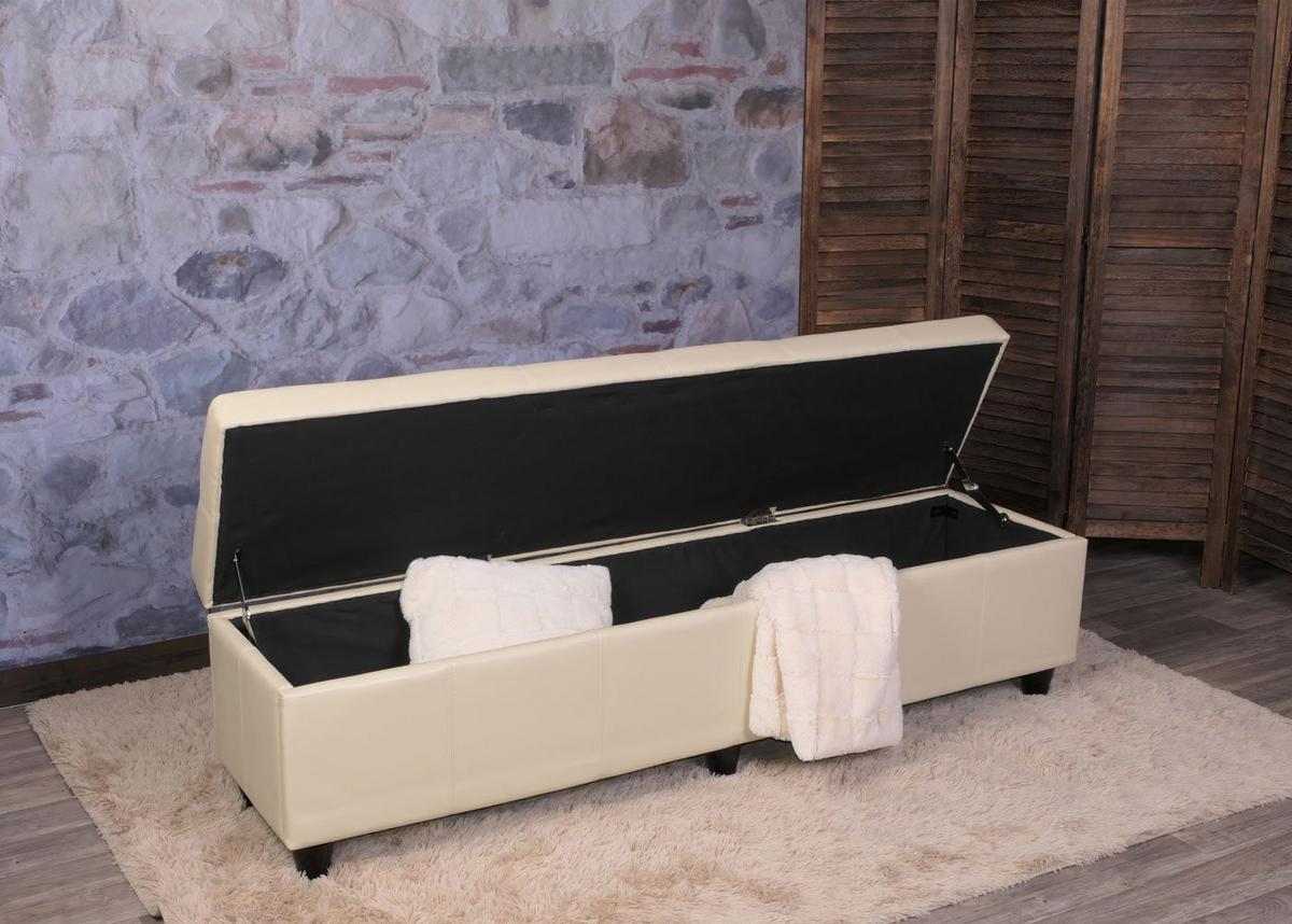 AUFBEWAHRUNGS-TRUHE XXL Beige - Beige, Textil (180/45/45cm) - MCW