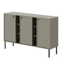 KOMMODE FLOW 157/41/95 cm, Eukalyptus - Eukalyptusholzfarben, Holzwerkstoff/Metall (157.7/95/40.8cm) - Idohome