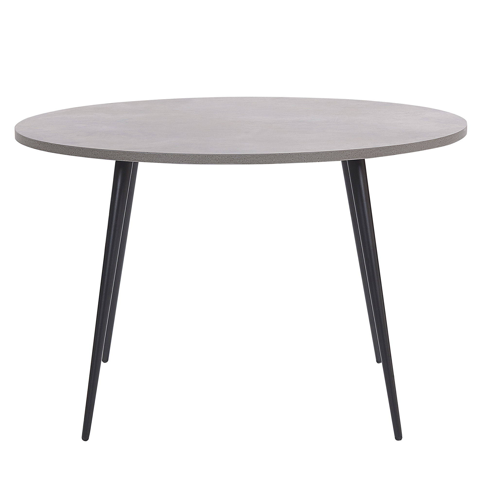 ESSTISCH 120/120/76 cm Hellgrau Rund Odeon - Grau, Holzwerkstoff (120/120/76cm) - Beliani