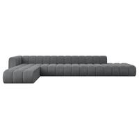 ECKSOFA modulares Sofa Zuvon-L3 - 478x177x70 cm Dunkelgrau - Dunkelgrau, Holzwerkstoff/Textil (478/177cm) - ALTDECOR