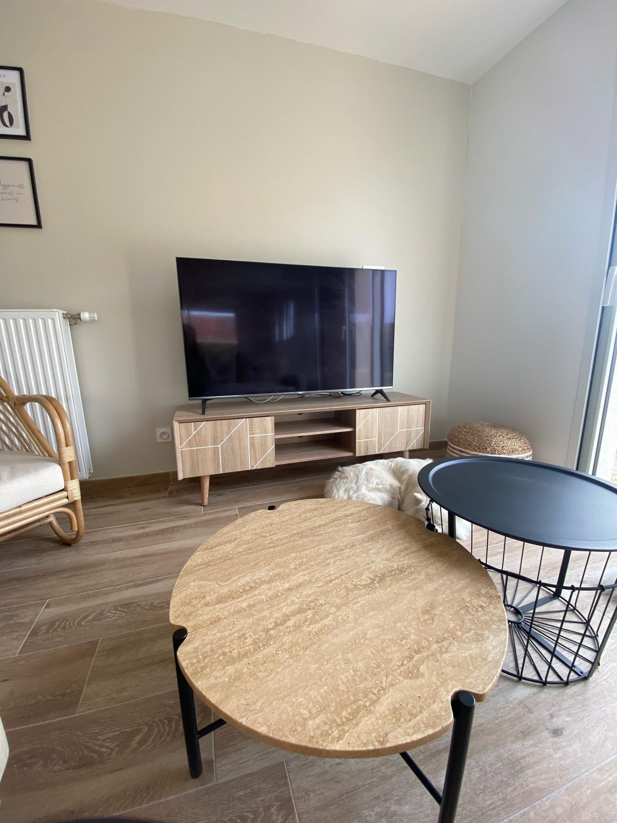 TV-MÖBEL Hellbraun FRANKLIN 39/150/51 cm - Hellbraun, Holzwerkstoff (150/51/39cm) - Beliani