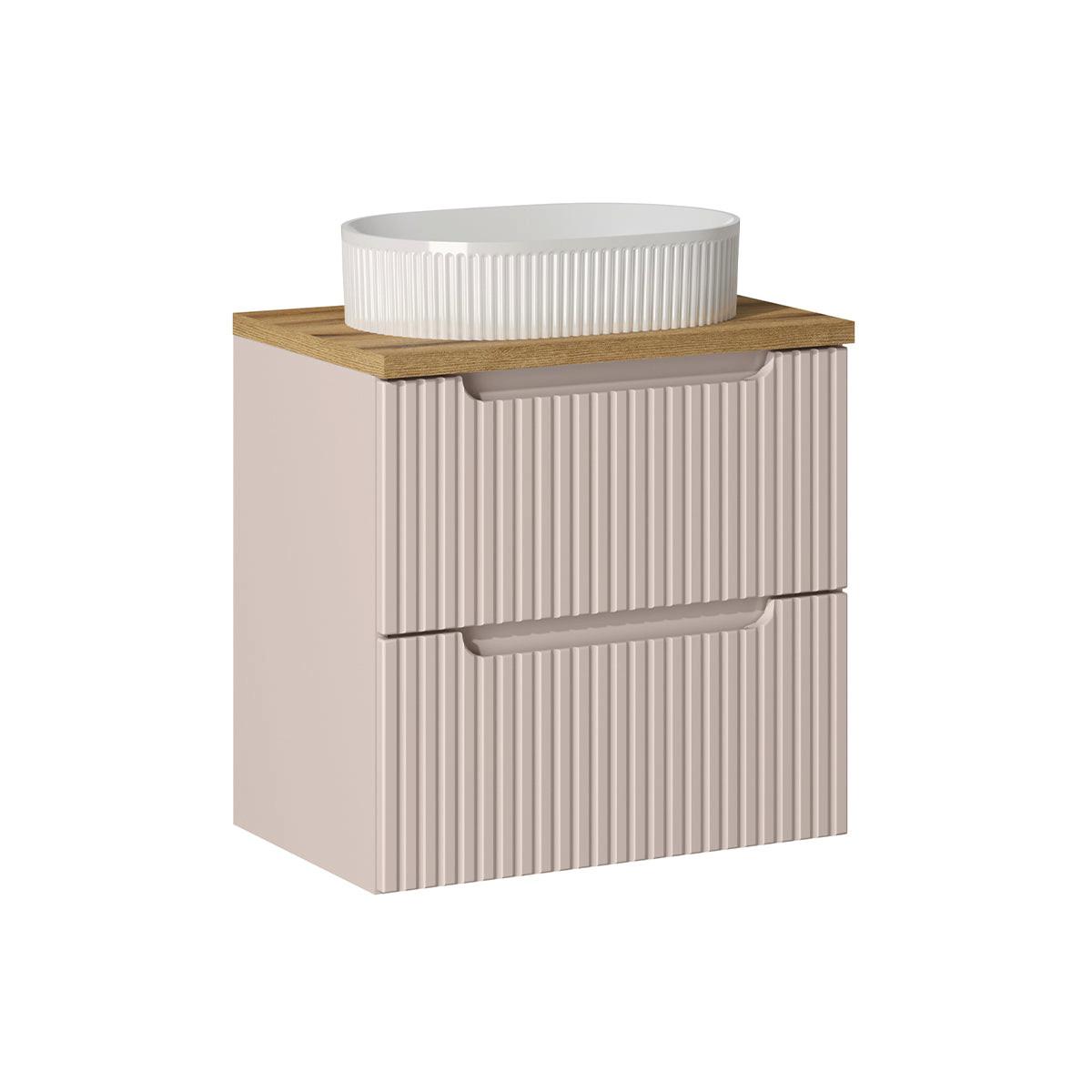 WASCHTISCH 60.4cm Riva Kaschmir - Beige, Holzwerkstoff (60.4/59/40cm) - Petits-meubles