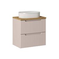 WASCHTISCH 60.4cm Riva Kaschmir - Beige, Holzwerkstoff (60.4/59/40cm) - Petits-meubles
