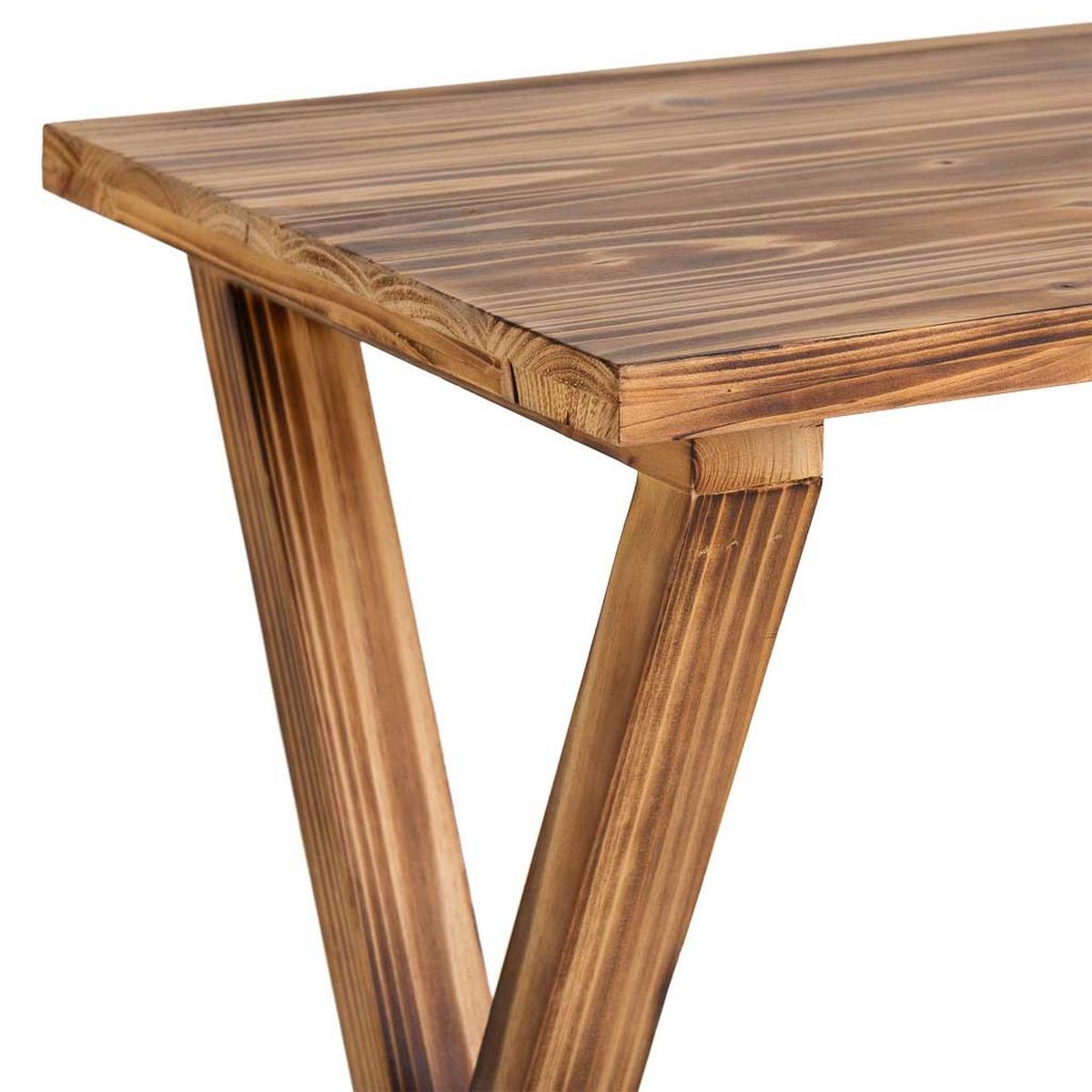KONSOLENTISCH aus Metall und Holz, 106x40x77cm - Braun, Holz (78.5/108/42cm) - Wanderlust