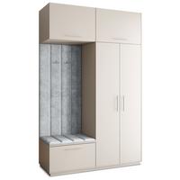 GARDEROBENSCHRANK REMA 150/240/60 cm Modern Kaschmir - Kaschmir/Hellgrau, Holzwerkstoff (150/240/60cm) - MASSENO