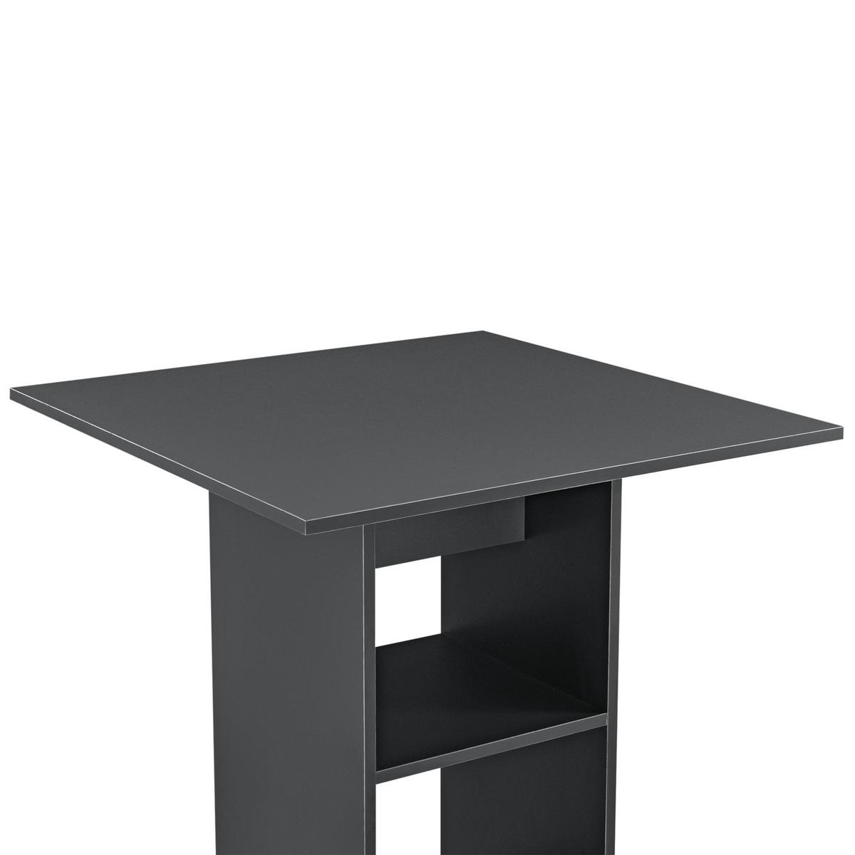 BARTISCH Visby - Dunkelgrau, Holzwerkstoff (70/70/110cm) - [en.casa]