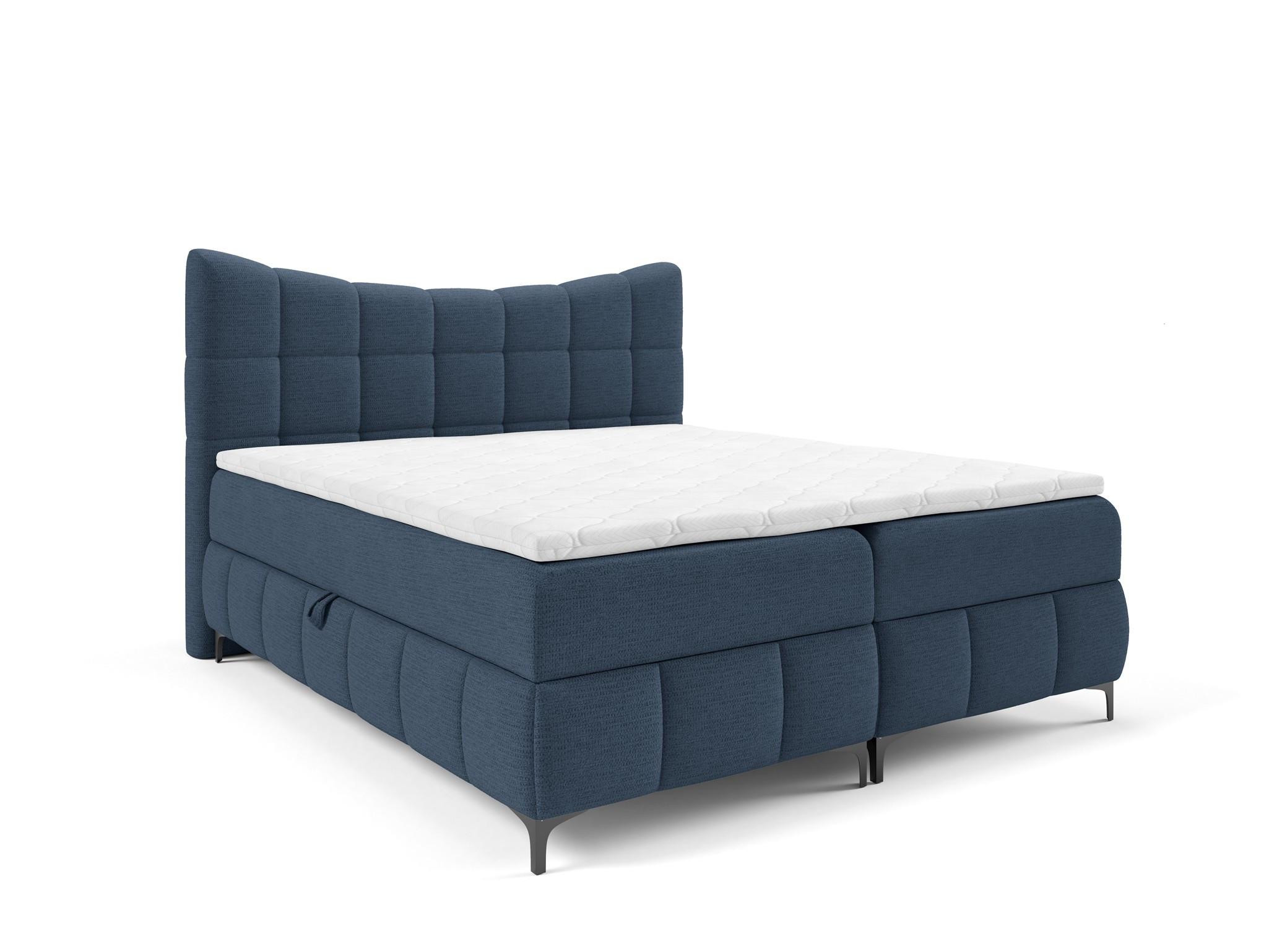 BOXBETT Charles In Aragon - Blau, Holzwerkstoff/Textil (140/200cm) - Fun Möbel