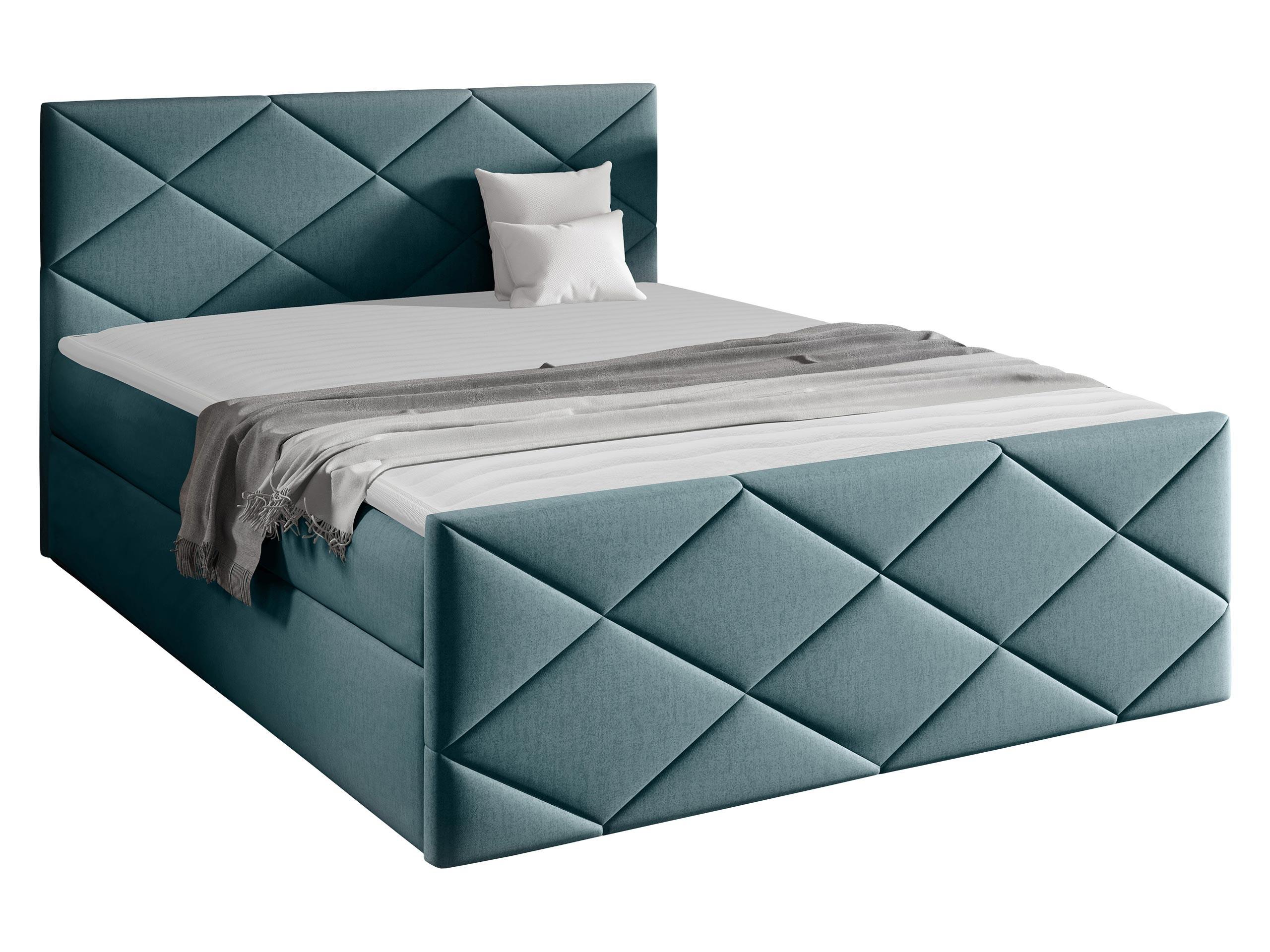 BOXBETT Herkules - H3 - Blaugrau, Holz (160/200cm) - MIRJAN24