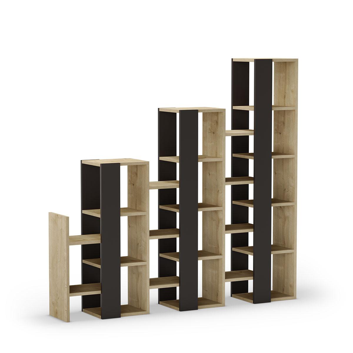 REGAL Trenner Anissa - H151 cm - Eiche Bianco, Holzwerkstoff (29/151/31.1cm) - Calicosy