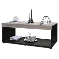 COUCHTISCH Pure Tischplatte und Blenden in Eiche Nordic - Silbereichenfarben, Holzwerkstoff (58/104/40.5cm) - Vladon