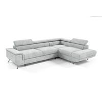 ECKSOFA Plato Mit Schlaffunktion - Hellgrau, Holzwerkstoff/Textil (202/268cm) - Fun Möbel