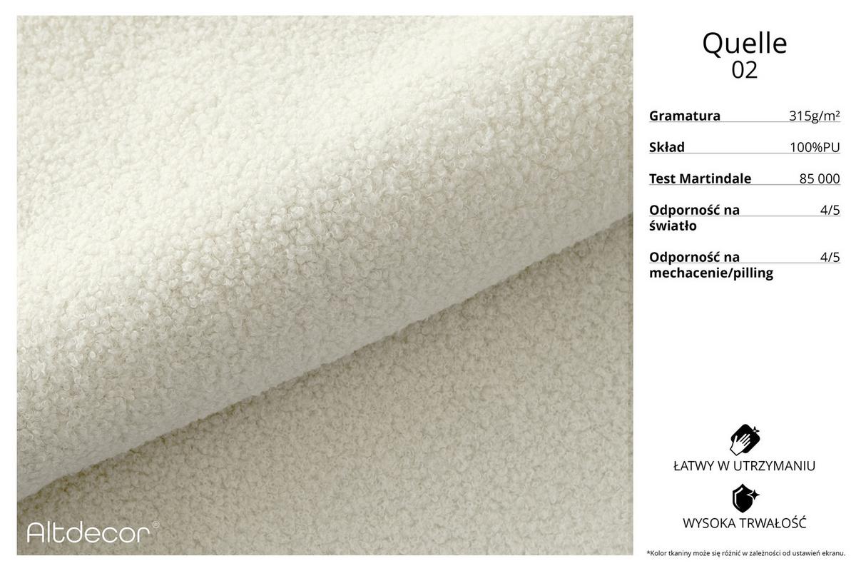 ECKSOFA mit Schlaffunktion Ottomane Links OLEA-L2 321x164x75 Beige Bouclé - Beige/Schwarz, Holzwerkstoff/Kunststoff (321/164cm) - ALTDECOR