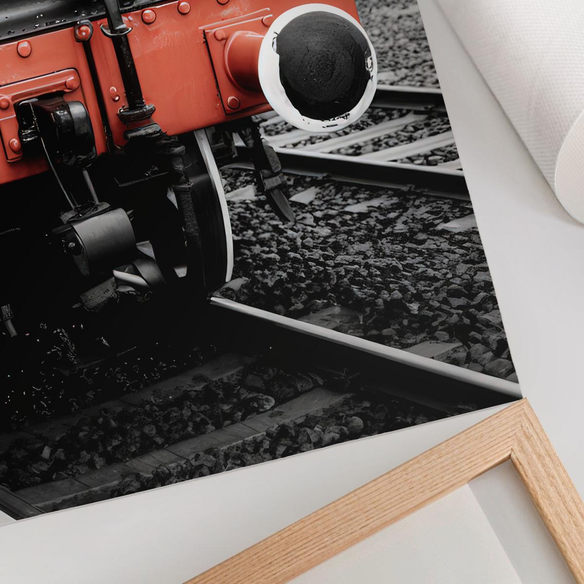 POSTER - 42x59 cm - Warum? - Dampflok - Schwarz, Textil (42/59/0.1cm) - TULUP